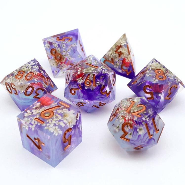 TTD Potion of Insight Sharp Edge Resin Dice 7 Piece Set