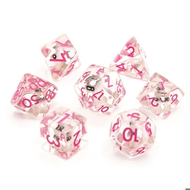 TTD Rabbits Resin Inclusion Dice 7 Piece Set