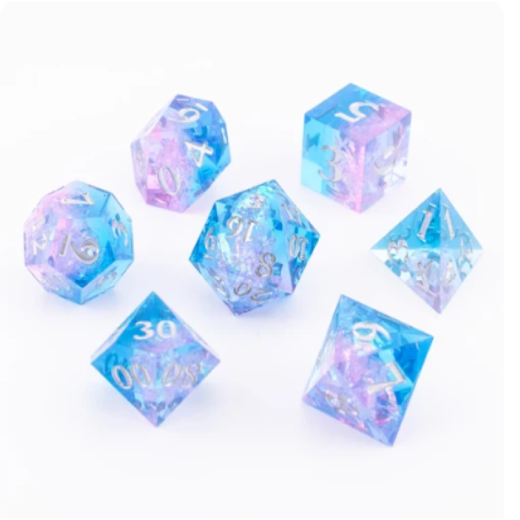TTD Skward Dream Sharp Edged Dice 7 Piece Set