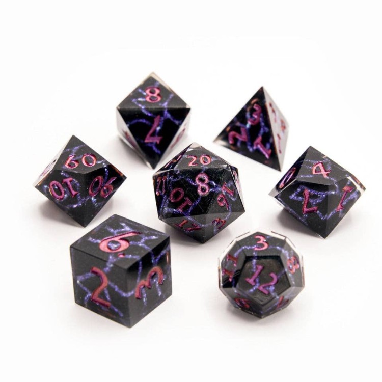 TTD Violet Rift Art Core Dice 7 Piece Set