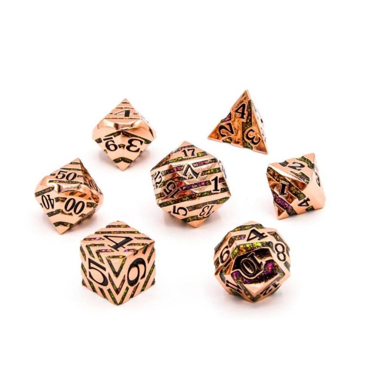 TTD Wizard's Vein Solid Metal Dice 7 Piece Set