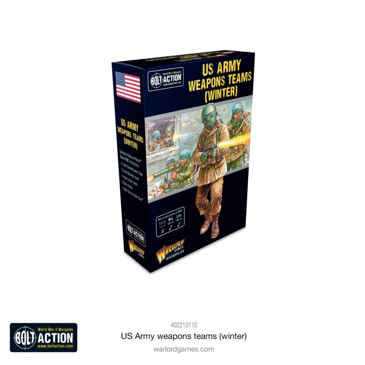 Bolt Action US Army (Winter) Weapons Teams