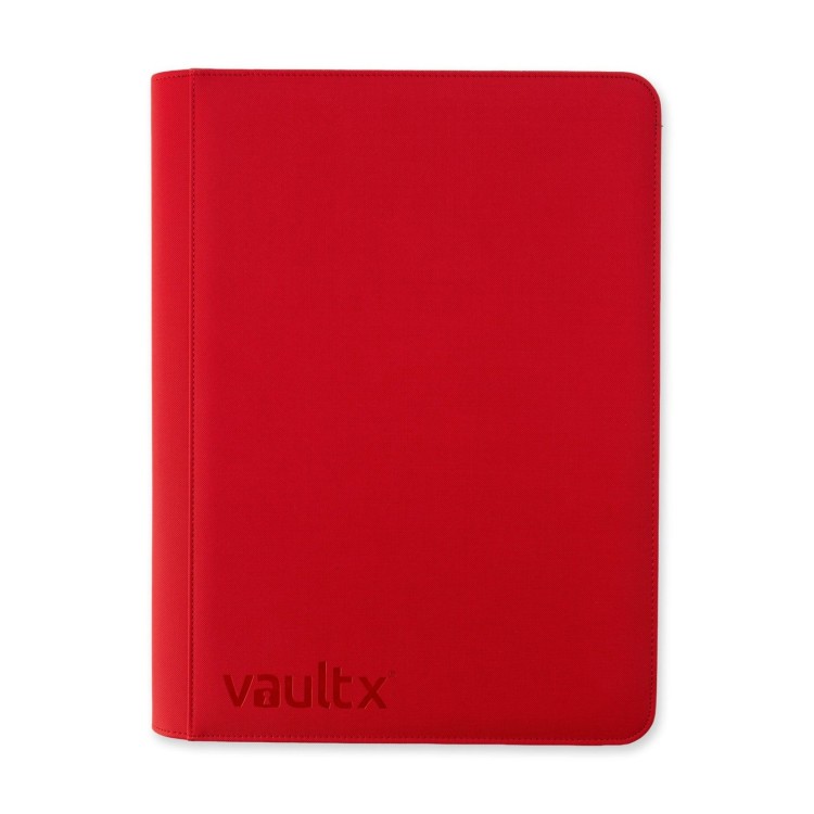 Vault X 16 Zip Binder Fire Red