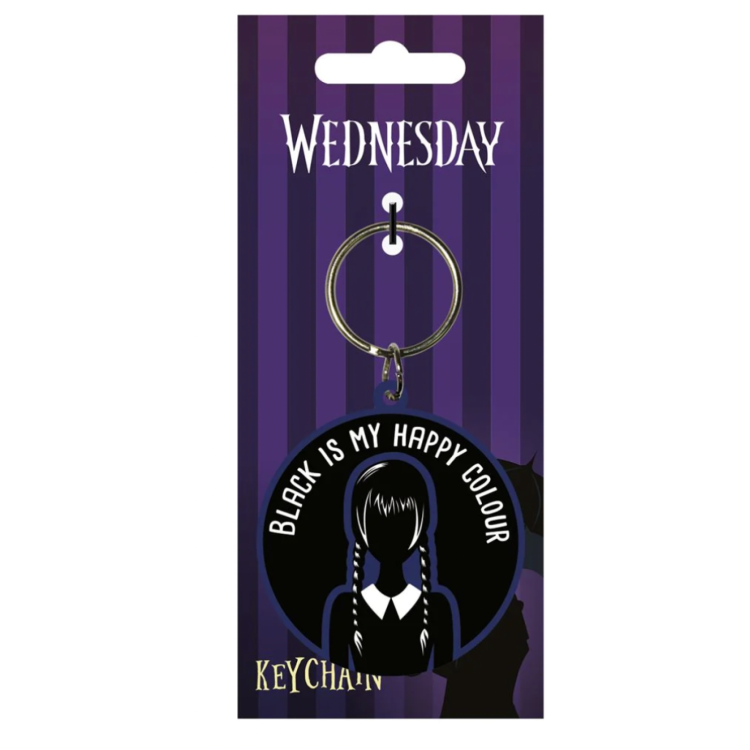 Wednesday Happy Colour PVC Keychain